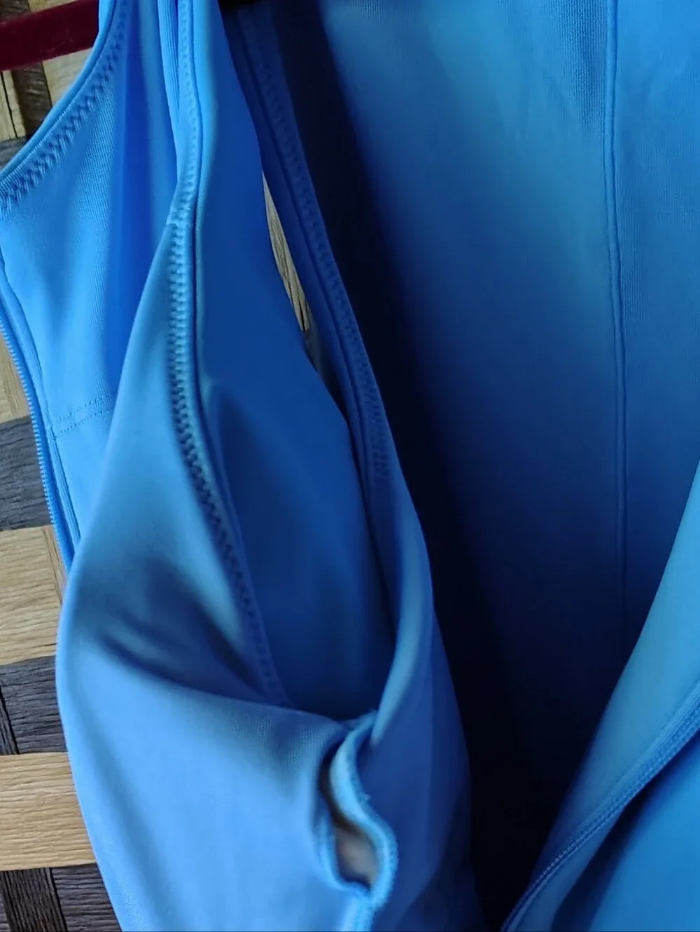 Nwt Blue Zip Front One Piece Xl Fabletics